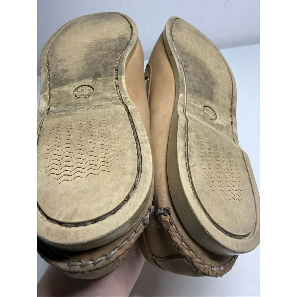 Timberland Men’s Sz 11 Classic Boat Shoes Tan Leather See Description